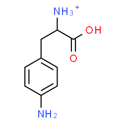 ChemSpider 2D Image | 2-(4-Aminophenyl)-1-carboxyethanaminium | C9H13N2O2