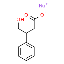 ChemSpider 2D Image | sodium ?-phenyl-?-hydroxybutyrate | C10H11NaO3
