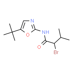 ChemSpider 2D Image | 2-Bromo-3-methyl-N-[5-(2-methyl-2-propanyl)-1,3-oxazol-2-yl]butanamide | C12H19BrN2O2