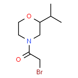 ChemSpider 2D Image | 2-Bromo-1-(2-isopropyl-4-morpholinyl)ethanone | C9H16BrNO2