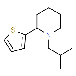 ChemSpider 2D Image | 1-Isobutyl-2-(2-thienyl)piperidine | C13H21NS