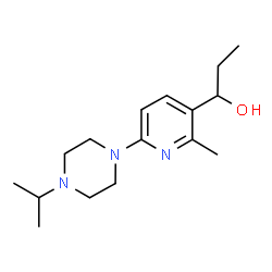 ChemSpider 2D Image | 1-[6-(4-Isopropyl-1-piperazinyl)-2-methyl-3-pyridinyl]-1-propanol | C16H27N3O