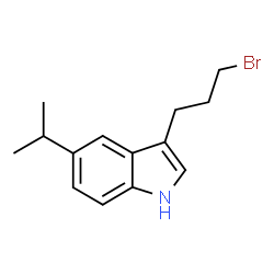 ChemSpider 2D Image | 3-(3-Bromopropyl)-5-isopropyl-1H-indole | C14H18BrN