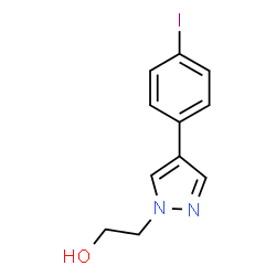 ChemSpider 2D Image | 2-[4-(4-Iodophenyl)-1H-pyrazol-1-yl]ethanol | C11H11IN2O