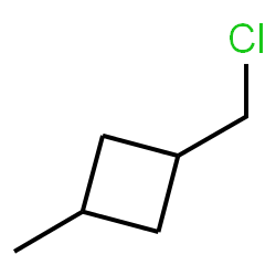 ChemSpider 2D Image | 1-(Chloromethyl)-3-methylcyclobutane | C6H11Cl