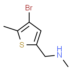 ChemSpider 2D Image | 1-(4-Bromo-5-methyl-2-thienyl)-N-methylmethanamine | C7H10BrNS