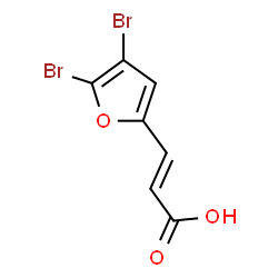 ChemSpider 2D Image | (2E)-3-(4,5-Dibromo-2-furyl)acrylic acid | C7H4Br2O3