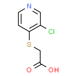 ChemSpider 2D Image | [(3-Chloro-4-pyridinyl)sulfanyl]acetic acid | C7H6ClNO2S