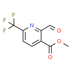 ChemSpider 2D Image | Methyl 2-formyl-6-(trifluoromethyl)nicotinate | C9H6F3NO3