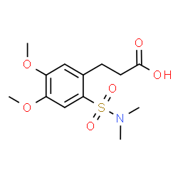 ChemSpider 2D Image | 3-[2-(Dimethylsulfamoyl)-4,5-dimethoxyphenyl]propanoic acid | C13H19NO6S