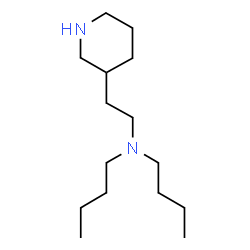 ChemSpider 2D Image | N-Butyl-N-[2-(3-piperidinyl)ethyl]-1-butanamine | C15H32N2