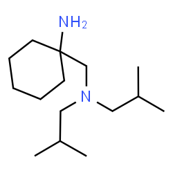 ChemSpider 2D Image | 1-[(Diisobutylamino)methyl]cyclohexanamine | C15H32N2