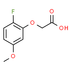ChemSpider 2D Image | (2-Fluoro-5-methoxyphenoxy)acetic acid | C9H9FO4
