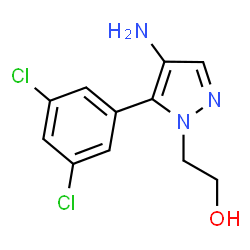 ChemSpider 2D Image | 2-[4-Amino-5-(3,5-dichlorophenyl)-1H-pyrazol-1-yl]ethanol | C11H11Cl2N3O