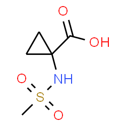 ChemSpider 2D Image | 1-[(Methylsulfonyl)amino]cyclopropanecarboxylic acid | C5H9NO4S