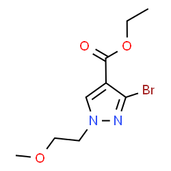 ChemSpider 2D Image | Ethyl 3-bromo-1-(2-methoxyethyl)-1H-pyrazole-4-carboxylate | C9H13BrN2O3