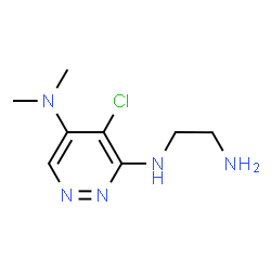 ChemSpider 2D Image | N~3~-(2-Aminoethyl)-4-chloro-N~5~,N~5~-dimethyl-3,5-pyridazinediamine | C8H14ClN5
