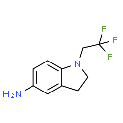 ChemSpider 2D Image | 1-(2,2,2-Trifluoroethyl)-5-indolinamine | C10H11F3N2