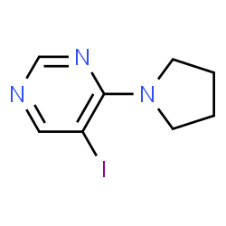 ChemSpider 2D Image | 5-Iodo-4-(1-pyrrolidinyl)pyrimidine | C8H10IN3