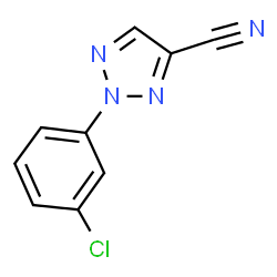 ChemSpider 2D Image | 2-(3-Chlorophenyl)-2H-1,2,3-triazole-4-carbonitrile | C9H5ClN4