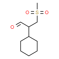 ChemSpider 2D Image | 2-Cyclohexyl-3-(methylsulfonyl)propanal | C10H18O3S