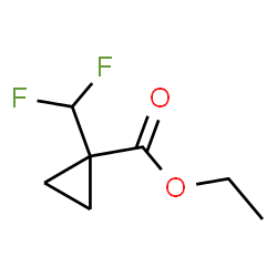 ChemSpider 2D Image | Ethyl 1-(difluoromethyl)cyclopropanecarboxylate | C7H10F2O2