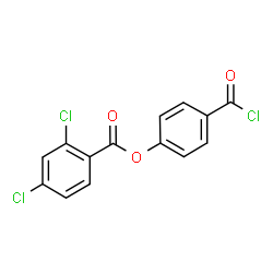 ChemSpider 2D Image | 4-(Chlorocarbonyl)phenyl 2,4-dichlorobenzoate | C14H7Cl3O3