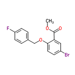 InChI=1/C15H12BrFO3/c1-19-15(18)13-8-11(16)4-7-14(13)20-9-10-2-5-12(17)6-3-10/h2-8H,9H2,1H3