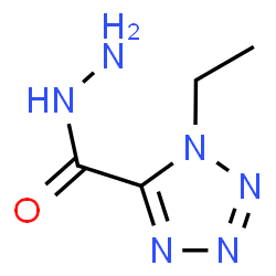 ChemSpider 2D Image | 1-Ethyl-1H-tetrazole-5-carbohydrazide | C4H8N6O
