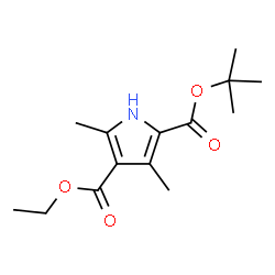 ChemSpider 2D Image | 2-tert-butyl 4-ethyl 3,5-dimethyl-1H-pyrrole-2,4-dicarboxylate | C14H21NO4