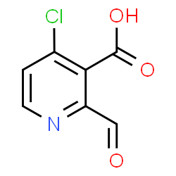 ChemSpider 2D Image | 4-Chloro-2-formylnicotinic acid | C7H4ClNO3