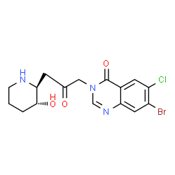 ChemSpider 2D Image | Halofuginone | C16H17BrClN3O3