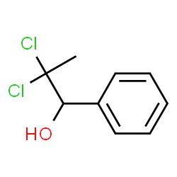 ChemSpider 2D Image | 2,2-Dichloro-1-phenyl-1-propanol | C9H10Cl2O