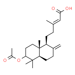 ChemSpider 2D Image | 3-acetoxylabda-8(20),13-dien-15-oic acid | C22H34O4