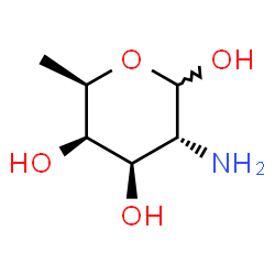 ChemSpider 2D Image | 2-Amino-2,6-dideoxy-D-galactopyranose | C6H13NO4
