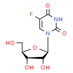 ChemSpider 2D Image | 5-Fluorouridine | C9H11FN2O6