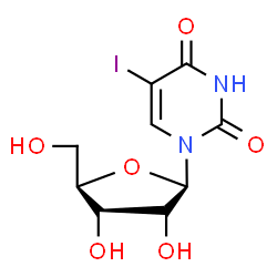 ChemSpider 2D Image | 5-Iodouridine | C9H11IN2O6
