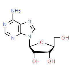 ChemSpider 2D Image | 9-(beta-L-Ribofuranosyl)-9H-purin-6-amine | C10H13N5O4