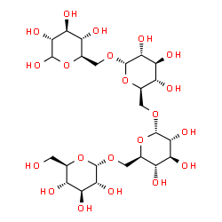 ChemSpider 2D Image | alpha-D-Glucopyranosyl-(1->6)-alpha-D-glucopyranosyl-(1->6)-alpha-D-glucopyranosyl-(1->6)-D-glucopyranose | C24H42O21