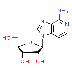 ChemSpider 2D Image | 1-(beta-D-Ribofuranosyl)-1H-imidazo[4,5-c]pyridin-4-amine | C11H14N4O4
