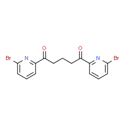 ChemSpider 2D Image | 1,5-Bis(6-bromo-2-pyridinyl)-1,5-pentanedione | C15H12Br2N2O2