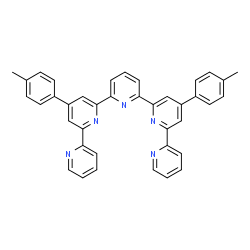 ChemSpider 2D Image | 4',4'''-Bis(4-methylphenyl)-2,2':6',2'':6'',2''':6''',2''''-quinquepyridine | C39H29N5