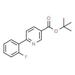 ChemSpider 2D Image | 2-Methyl-2-propanyl 6-(2-fluorophenyl)nicotinate | C16H16FNO2