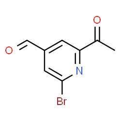 ChemSpider 2D Image | 2-Acetyl-6-bromoisonicotinaldehyde | C8H6BrNO2
