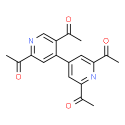 ChemSpider 2D Image | 1,1',1'',1'''-(4,4'-Bipyridine-2,2',5,6'-tetrayl)tetraethanone | C18H16N2O4