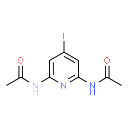 ChemSpider 2D Image | N,N'-(4-Iodo-2,6-pyridinediyl)diacetamide | C9H10IN3O2