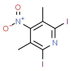ChemSpider 2D Image | 2,6-Diiodo-3,5-dimethyl-4-nitropyridine | C7H6I2N2O2