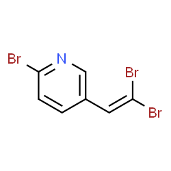 ChemSpider 2D Image | 2-Bromo-5-(2,2-dibromovinyl)pyridine | C7H4Br3N