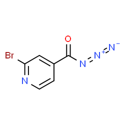 ChemSpider 2D Image | 2-Bromoisonicotinoyl azide | C6H3BrN4O