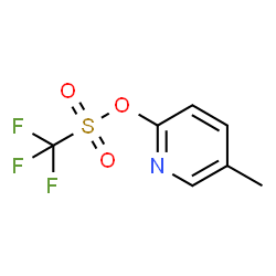 ChemSpider 2D Image | 5-Methyl-2-pyridinyl trifluoromethanesulfonate | C7H6F3NO3S